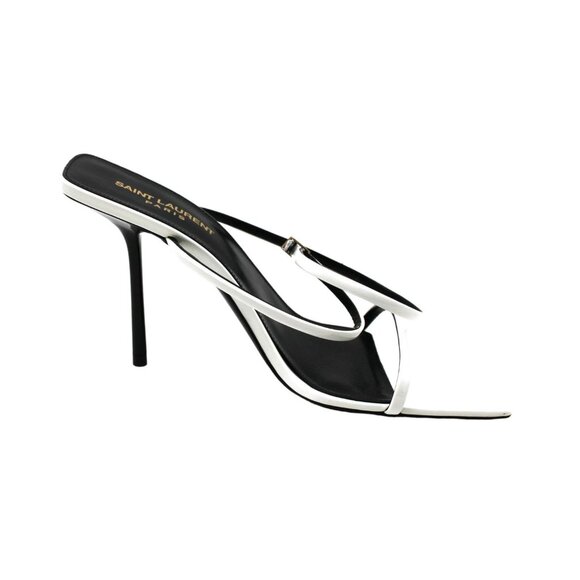 Saint Laurent Women's Nuit Square Toe High Heel Sandals - Picture 7 of 16